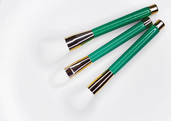 Brushes for make-up with white nap