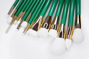 Brushes for make-up with white nap