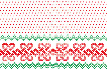 Winter Holiday Knitting Pattern with a Christmas Trees. Christmas Knitting Sweater Design. Wool Knitted Texture