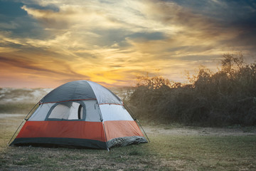 Tent & Sunset  - 178116117