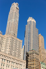 Fototapeta na wymiar Typical Art Deco High Rise buildings in Manhattan, New York City