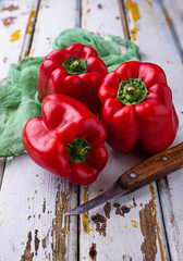 Fresh ripe  bulgarian pepper 