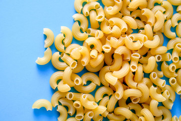 Italian food raw macaroni For cooking food made of flour