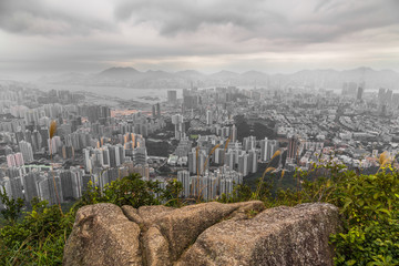 Hong Kong Panorama vom Lion Rock