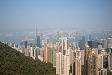 Fototapeta na wymiar Hong Kong Skyline during the Day