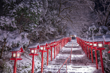 貴船神社 雪