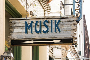 Obraz premium Schild 279 - Musik