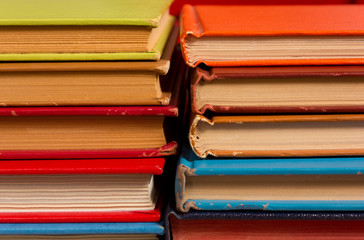 Stacked Colored Books