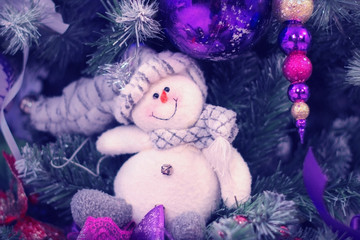 Christmas and New Year  toy snowman