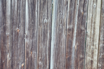 old wooden planks on the fence, vintage background texture