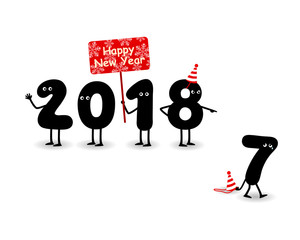 2018 Happy New Year Background