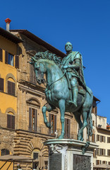 Obraz premium statue of Cosimo I, Florence, Italy