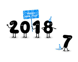 2018 Happy New Year Background