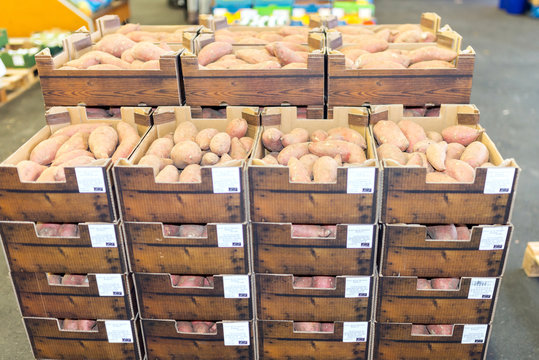 stock de patates douces