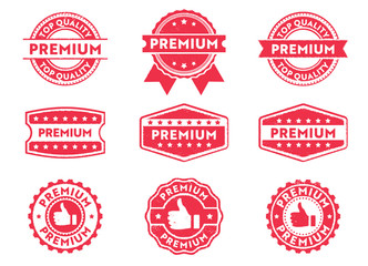 premium grade stamp label