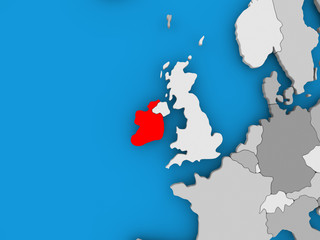 Fototapeta premium Map of Ireland