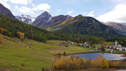 Fototapeta premium Schweiz Engadin Tarasp 8