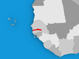 Map of Gambia