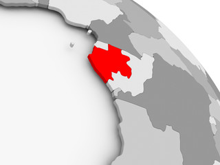Fototapeta premium Map of Gabon