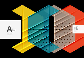 Triangles and geometric shapes abstract background