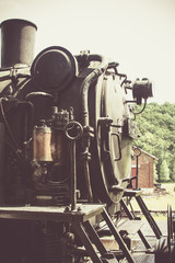 old steam engine locomotive in belgium