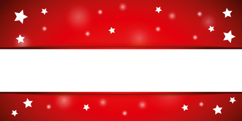 weihnachten banner rot blanko mit sternen