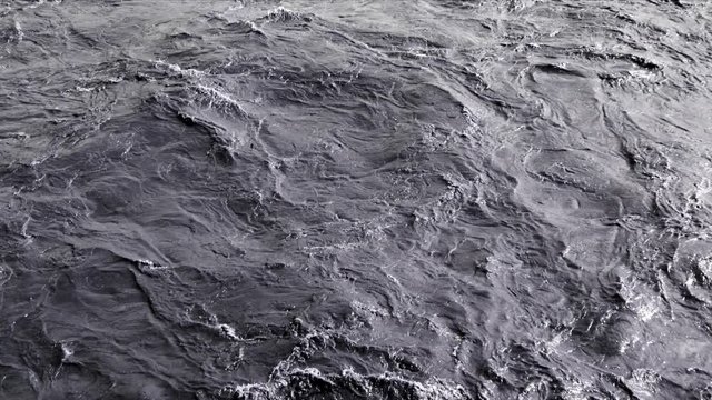 水面のうねり 流れ 波 スローモーション