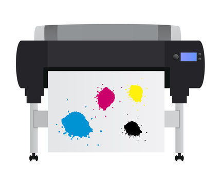 Large inkjet plotter printer - for printing many products such as billboards, posters, roll-ups and more large formats
