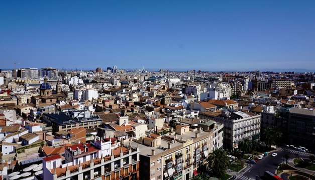 Blick über Valencia, Spanien