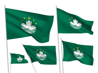 Vector flags of Macau