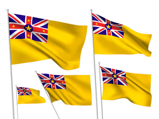 Vector flags of Niue