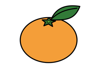 みかん(色、葉)