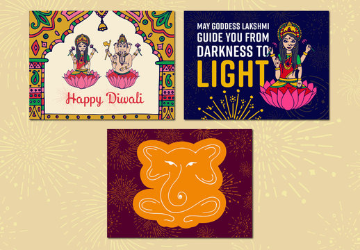 Diwali Social Post Layouts 1