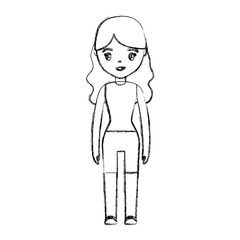 cartoon woman icon