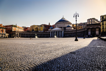 Fototapeta na wymiar Naples, Italy, Piazza del Plebiscito