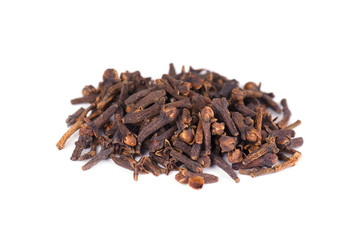 Spice cloves isolated on white background. Carnation. Spice.