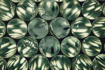 Array of glass discs