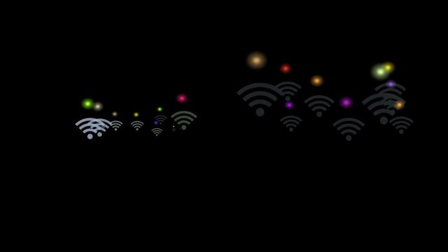 Wifi signs floating