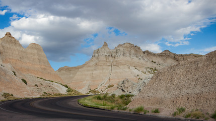 Badlands National Park rock formations