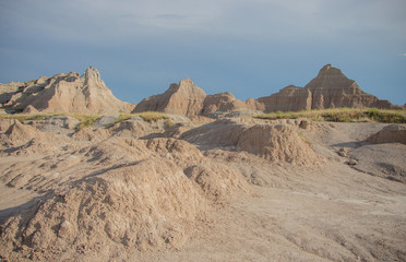 Fototapeta na wymiar Badlands National Park rock formations