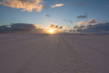 No destination except towards the Sunset (Iceland)