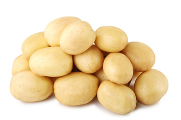 Potatoes isolated on a white background