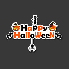 Banner happy halloween