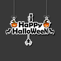 Banner happy halloween