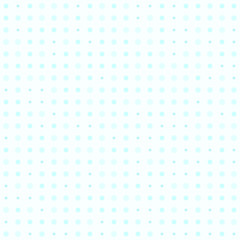 Cyan polka dot pattern. Seamless vector background
