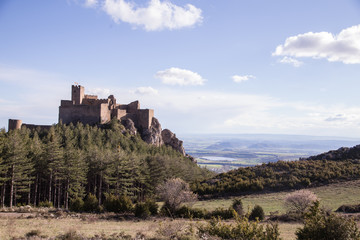 Obraz premium Loarre Castle (Castillo de Loarre) in Huesca Province, Aragon, Spain