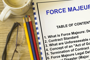 Force majeure definition concept