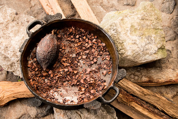 Cocoa Beans Roasting 