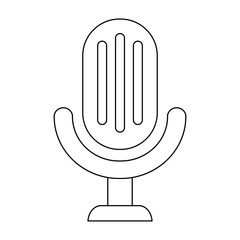Obraz premium retro microphone icon