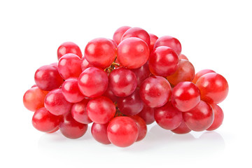 red grape isolated on white background